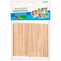 1. Craft With Fun Ozdoba Dekoracyjna Patyczki Drewniane Okrągłe 402525
